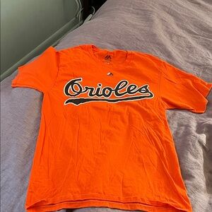 Majestic Men's Bright Orange Orioles Tee